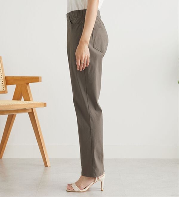 BELLUNA（ベルーナ）の「冷感ピケストレッチ素材スリムパンツ（フルレングスパンツ）」｜詳細画像