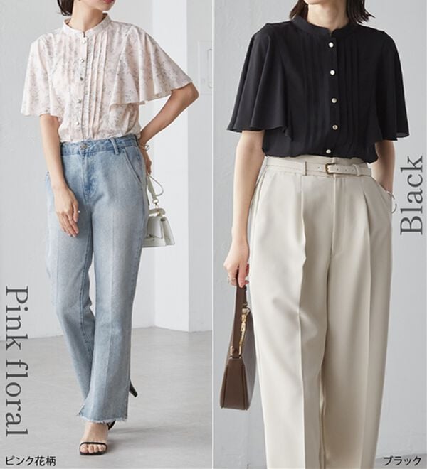 RANAN（ラナン）の「【新色追加】ひんやり！ピンタックフレアー袖ブラウス（ブラウス）」｜詳細画像