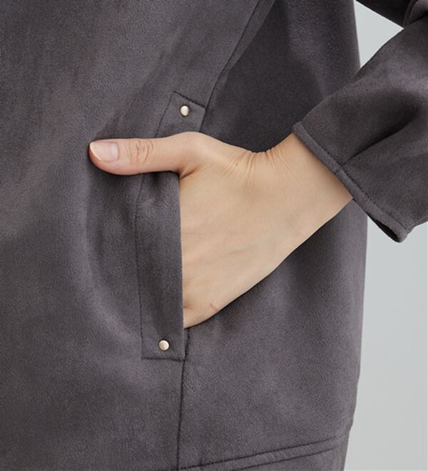 BELLUNA（ベルーナ）の「スエード調ランタン袖ミドル丈ジャケット（その他ジャケット）」｜詳細画像