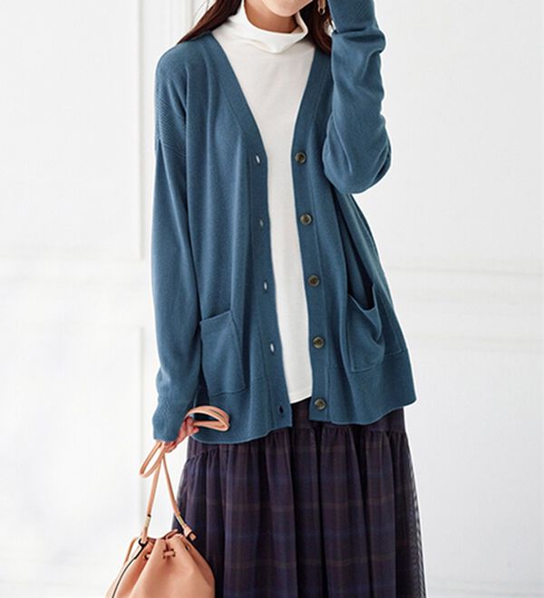 BELLUNA（ベルーナ）の「もちもちカシミヤタッチニットカーディガン（ニットカーディガン）」｜詳細画像