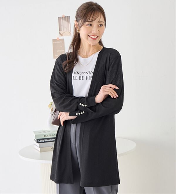 alotta（アロッタ）の「さらっと軽い！シアートッパーカーディガン（その他カーディガン）」｜詳細画像