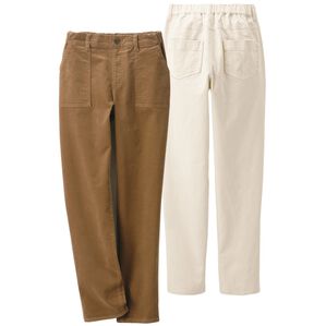 ルフラン（ルフラン）の「【２本組】コーデュロイ素材テーパードパンツ（フルレングスパンツ）」｜詳細画像