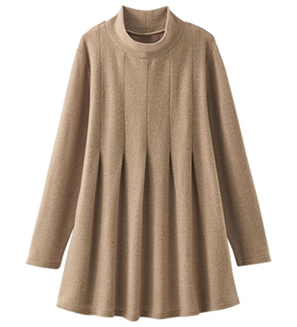 BELLUNA（ベルーナ）の「杢調素材タックデザインチュニック（チュニック）」｜詳細画像