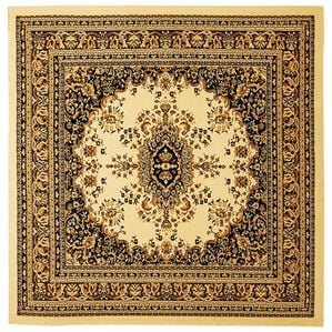 「エジプト製お買得ウィルトン織カーペット（カーペット）」｜メダリオンアイボリー