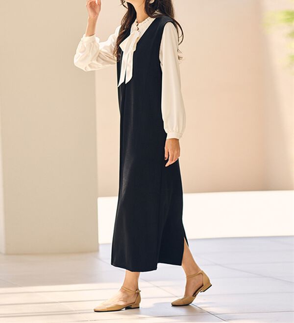 RANAN（ラナン）の「フリル衿ボウタイギャザーブラウス（ブラウス）」｜詳細画像