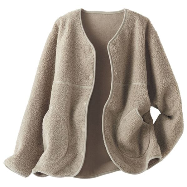 BELLUNA（ベルーナ）の「裏フリースであったか！プードルボアジャケット（その他ジャケット）」｜詳細画像