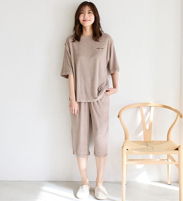 LAVIENNE（ラヴィエンヌ）の「【着るタオル】サラッと気持ちいい！パイルパジャマ（パジャマ・ルームウェア）」｜詳細画像
