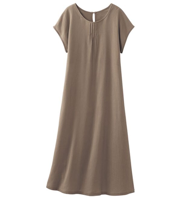 「サラッと涼しい楊柳ワンピース（パジャマ・ルームウェア）」｜詳細画像