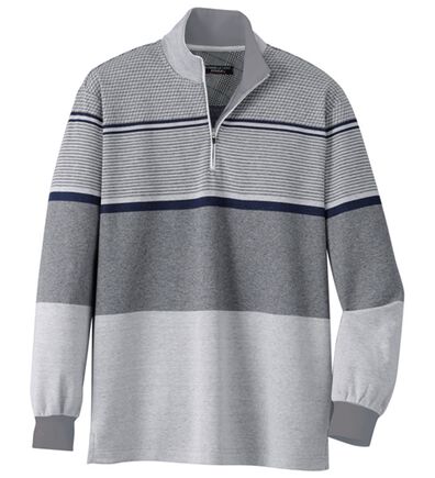 「＜コムルヴァン・オム＞新デザインマルチ配色ハーフジップ（メンズカットソー）」