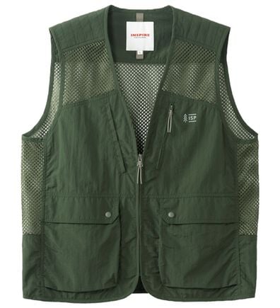 「＜インスパイア＞多ポケットメッシュ切替ベスト（メンズベスト）」