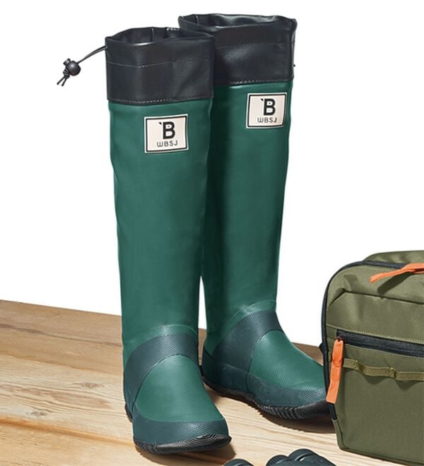 「日本野鳥の会　バードウォッチング長靴（その他メンズ靴）」｜グリーン