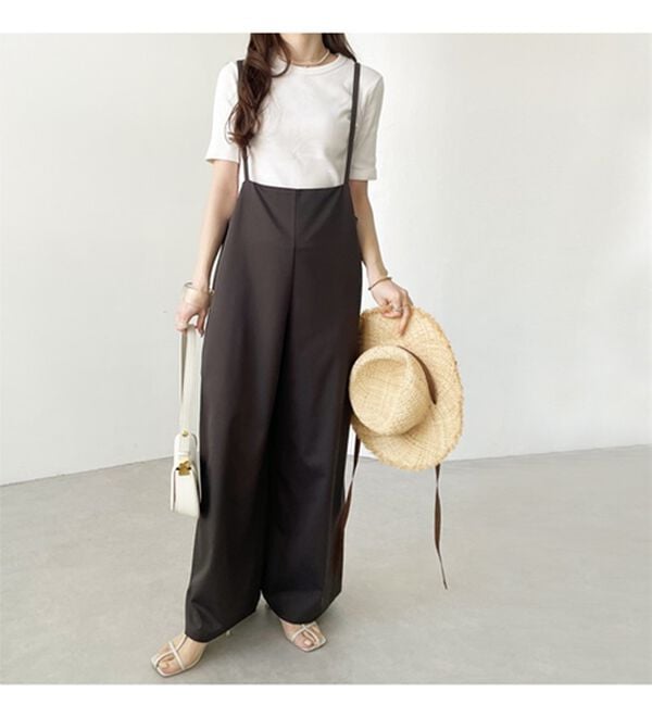 GeeRA（ジーラ）の「サロペットワイドパンツ（オールインワン）」｜詳細画像