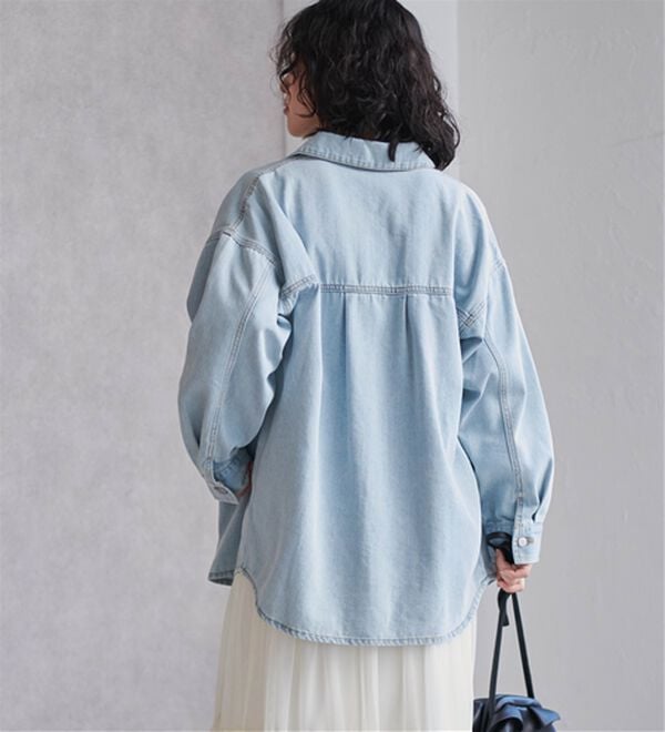 RANAN（ラナン）の「デニム素材オーバーサイズジャケット（その他ジャケット）」｜詳細画像