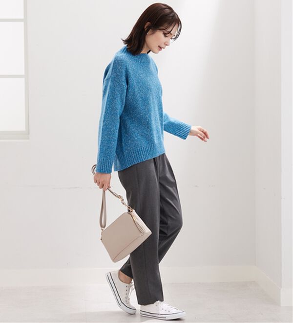 BELLUNA（ベルーナ）の「ミックス調ニットプルオーバー（ニット・セーター）」｜詳細画像