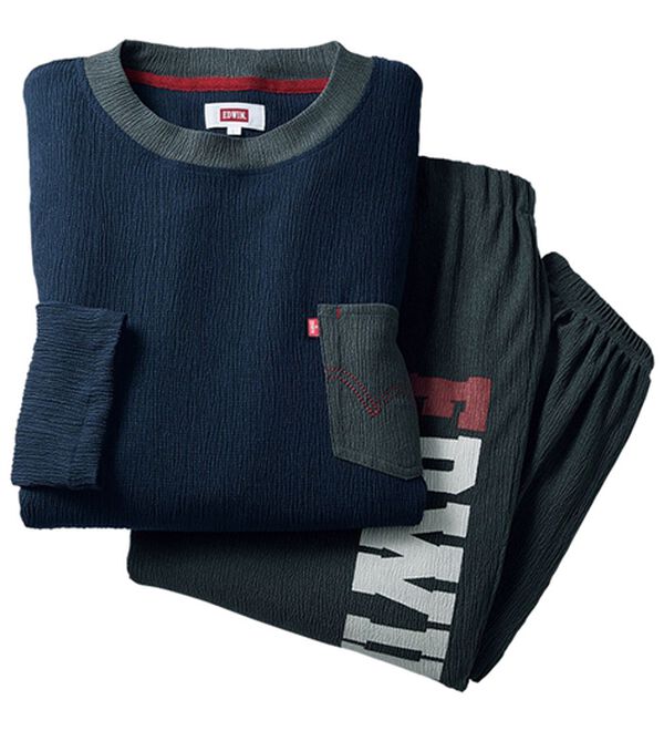 「【２着組】＜エドウイン＞さらさら楊柳ルームウェア（メンズルームウェア）」｜詳細画像