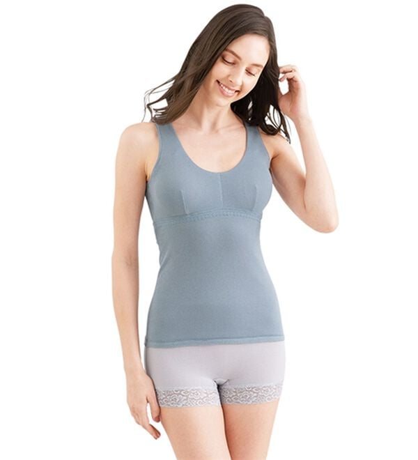 「優しい温もりオーガニックコットンブラキャミ（肌着・インナーウェア）」｜詳細画像