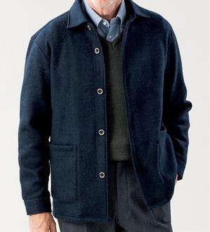 「＜ゴールデンベア＞軽くて暖かカバーオールジャケット（メンズジャケット）」｜ネイビー