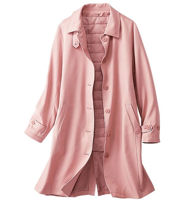 BELLUNA（ベルーナ）の「花粉対策！ライナー付ステンカラーコート（ロングコート）」｜詳細画像