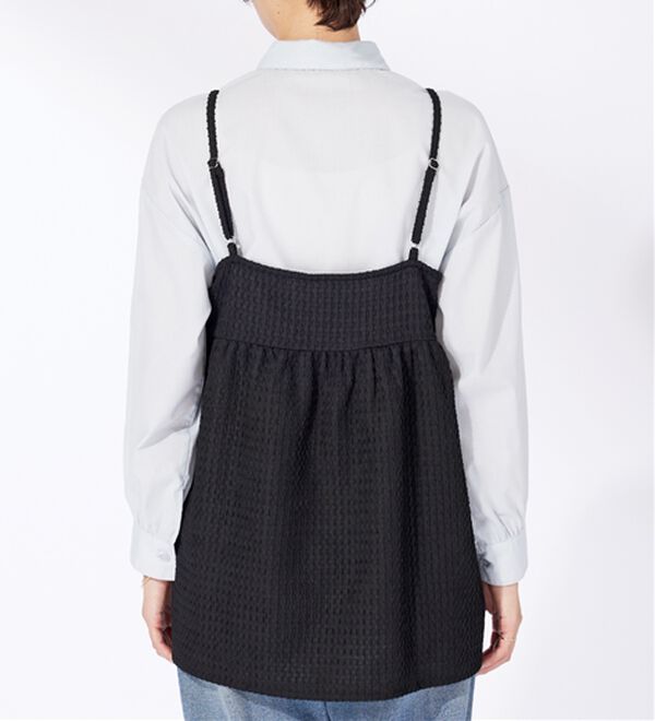 BELLUNA（ベルーナ）の「ジャカード素材ペプラムビスチェ（タンクトップ・キャミソール）」｜詳細画像