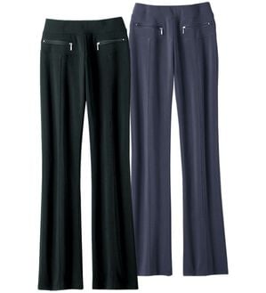 ルフラン（ルフラン）の「【２本組】ファスナーデザインストレッチパンツ（フルレングスパンツ）」｜詳細画像