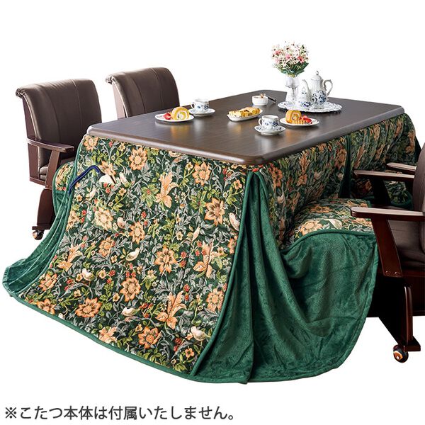 「極あったかダイニングこたつ布団（マット付）（こたつ布団）」｜詳細画像