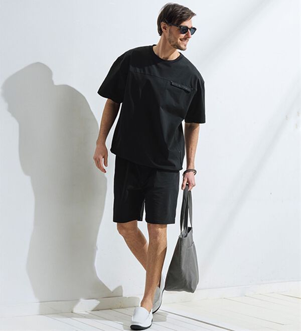 「＜コムルヴァン・オム＞ドライ洗練シルエットＴシャツ（メンズカットソー）」｜詳細画像