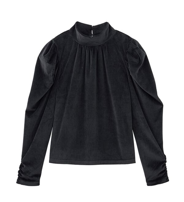 RANAN（ラナン）の「ベロアパワショルハイネックプルオーバー（カットソー）」｜詳細画像