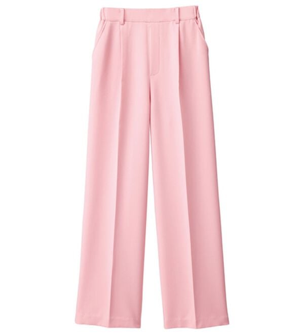 RANAN（ラナン）の「【選べる２丈】機能付！美脚シルエットセンタープレスワイドパンツ（フルレングスパンツ）」｜詳細画像