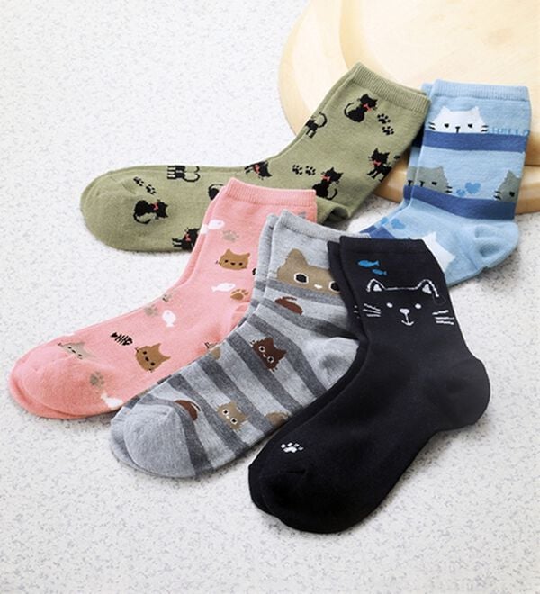 「【５足組】はくだけでかかとケア！美人靴下（靴下・ストッキング）」｜5足組