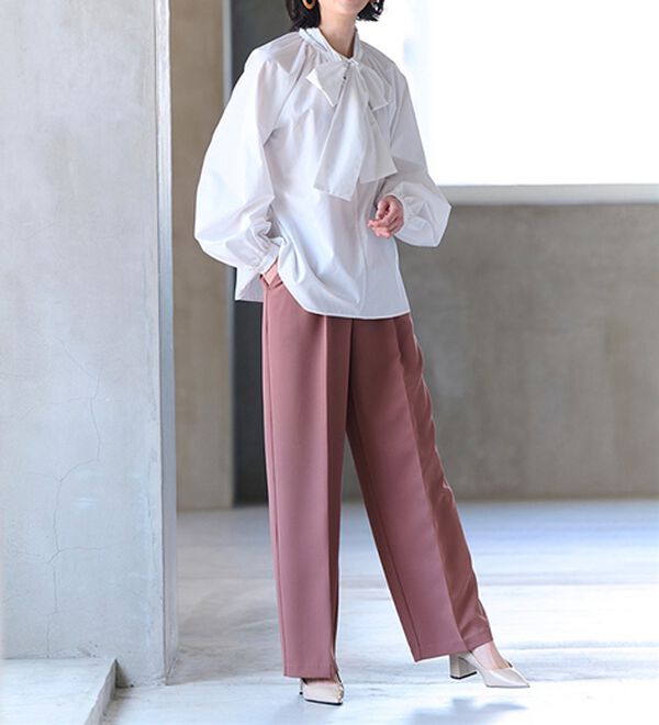 RANAN（ラナン）の「ボリュームボウタイブラウス（ブラウス）」｜詳細画像