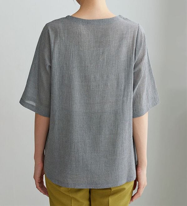 BELLUNA（ベルーナ）の「さらっと快適！Tシャツ見えブラウス（ブラウス）」｜詳細画像