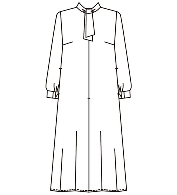 BELLUNA（ベルーナ）の「日本製素材！バックプリーツボウタイワンピース（ブラックフォーマル（喪服・礼服））」｜詳細画像