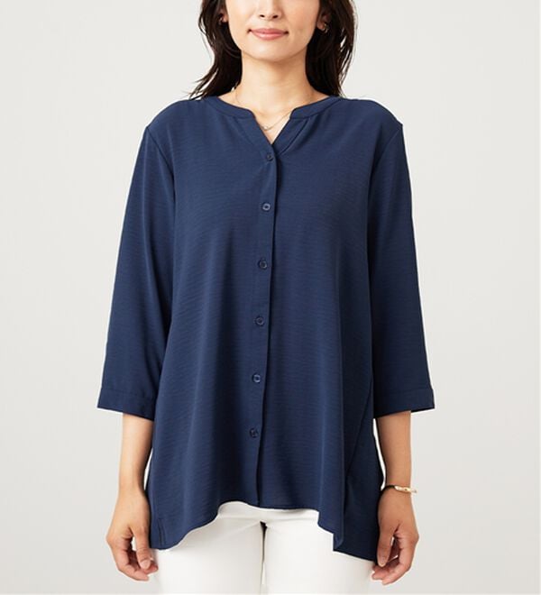 BELLUNA（ベルーナ）の「【新色追加】機能付！バックプリーツチュニック（チュニック）」｜詳細画像