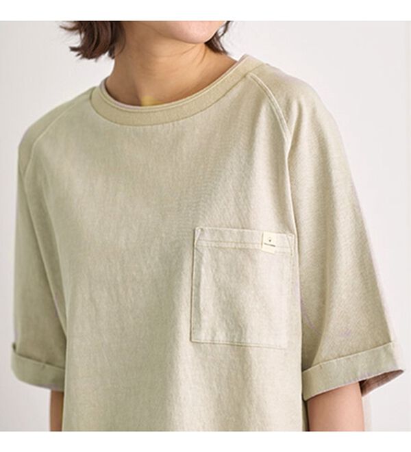 BELLUNA（ベルーナ）の「ビンテージ風コットン１００％ポケットＴシャツ（Tシャツ）」｜詳細画像