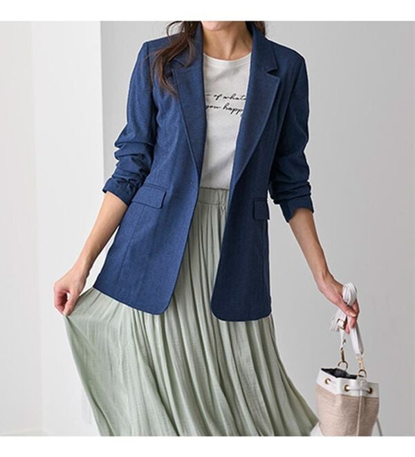 BELLUNA（ベルーナ）の「カジュアルコーデにきちんと感を！テーラードジャケット（テーラードジャケット）」｜詳細画像