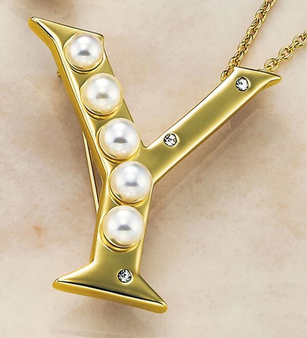 BELLUNA（ベルーナ）の「＜桂由美監修＞イニシャルブローチペンダント（ネックレス・ペンダント）」｜Y