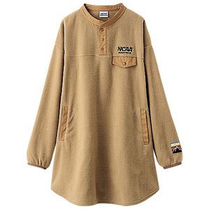 BELLUNA（ベルーナ）の「＜ＮＣＡＡ＞フリース素材シャツチュニック（チュニック）」｜ベージュ