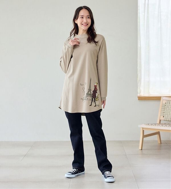 BELLUNA（ベルーナ）の「【メルティポンチ】プリントチュニック（チュニック）」｜詳細画像