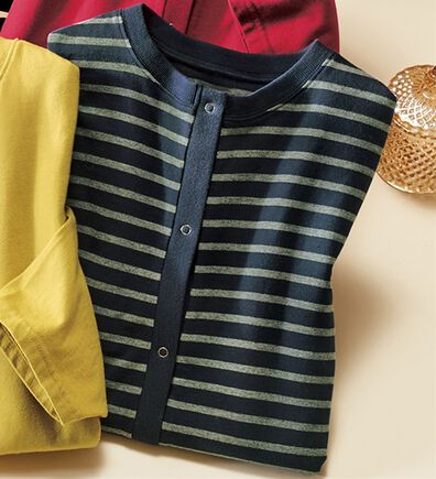 ルフラン（ルフラン）の「年中使える！前あき軽やかトレーナー（その他カーディガン）」