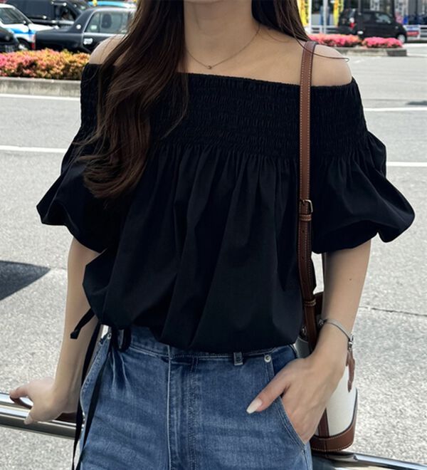 GeeRA（ジーラ）の「ドロストオフショルブラウス（ブラウス）」｜詳細画像