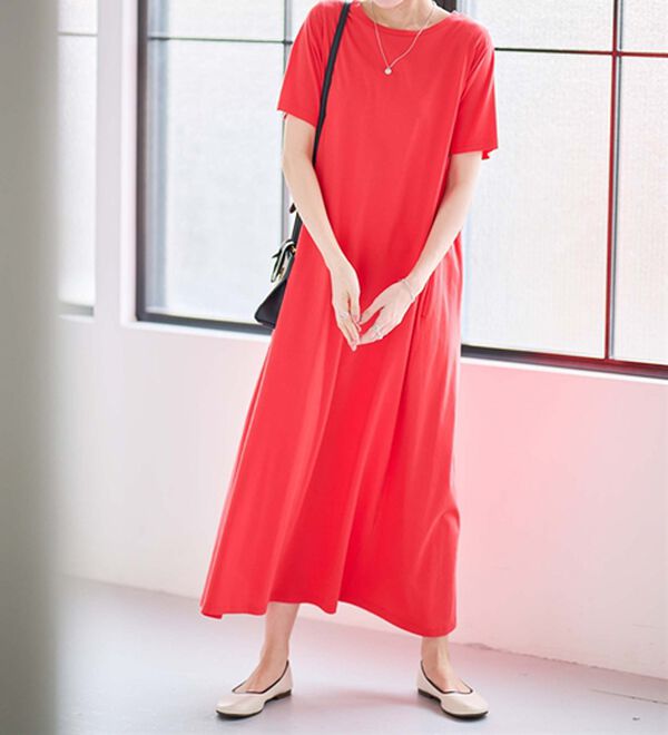 RANAN（ラナン）の「＜ＢＣ＞綿１００％ひんやりポケット付マキシワンピース（その他ワンピース）」｜詳細画像