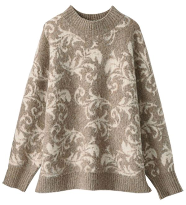 BELLUNA（ベルーナ）の「冬に映えるジャカードセーター（ニット・セーター）」｜詳細画像