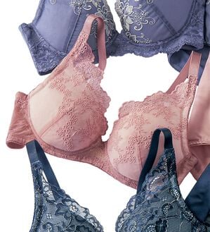 LAVIENNE（ラヴィエンヌ）の「【上下別売】大人のプチプラ！ノンワイヤーブラ／ショーツ（ブラジャー）」｜ピンク