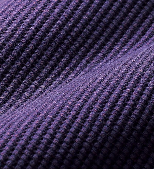 「＜ハッシュパピー＞杢調ワッフル地ハイネックトレーナー（メンズトレーナー）」｜詳細画像