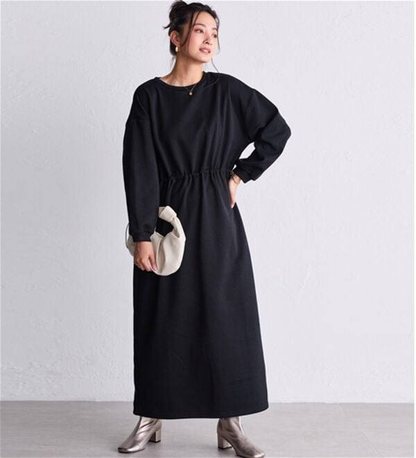 RANAN（ラナン）の「裏起毛！アンチピリング！ドロストワンピース（その他ワンピース）」｜詳細画像