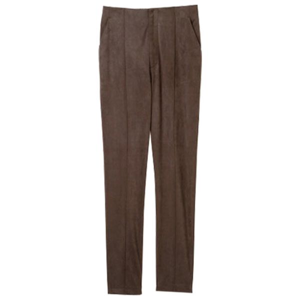 RANAN（ラナン）の「フェイクスエードレギンス調パンツ（フルレングスパンツ）」｜チャコール