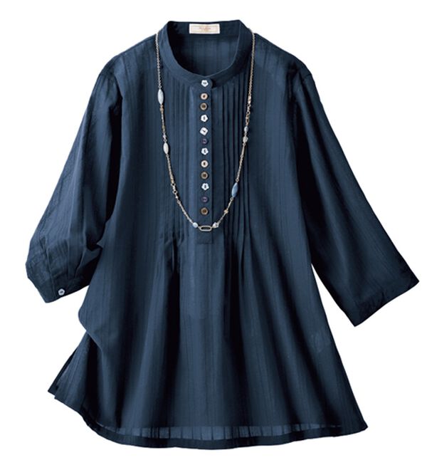 ルフラン（ルフラン）の「【３色組】ドビーストライプブラウス＜ルオナル＞（ブラウス）」｜詳細画像