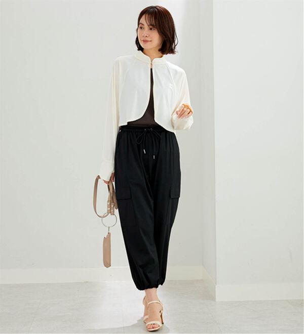 BELLUNA（ベルーナ）の「ヒンヤリ爽快！スタンド衿ボレロ（その他カーディガン）」｜詳細画像