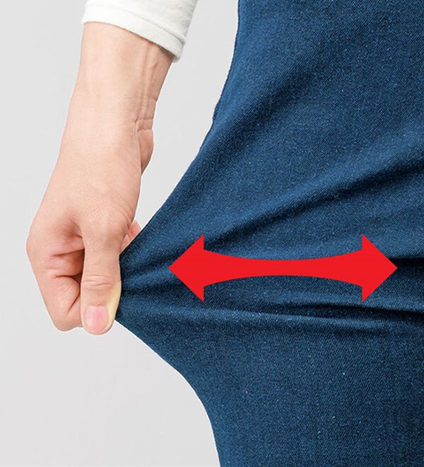 ルフラン（ルフラン）の「【３本組】裏ウール調８ダーツデニムパンツ（フルレングスパンツ）」｜詳細画像