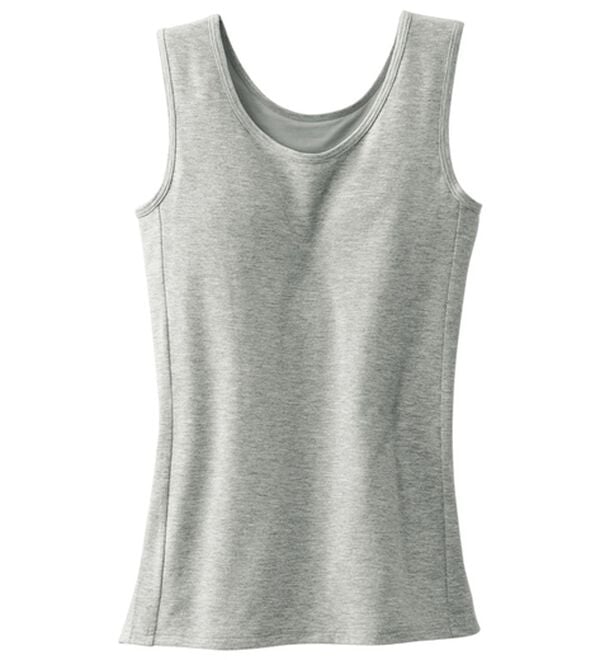 「ミセスのための究極ブラトップ（肌着・インナーウェア）」｜杢グレー